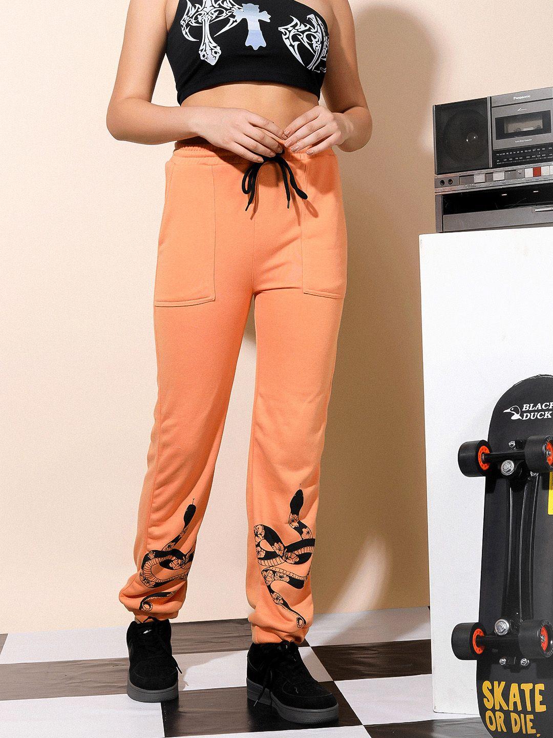 stylecast x hersheinbox women printed joggers trousers