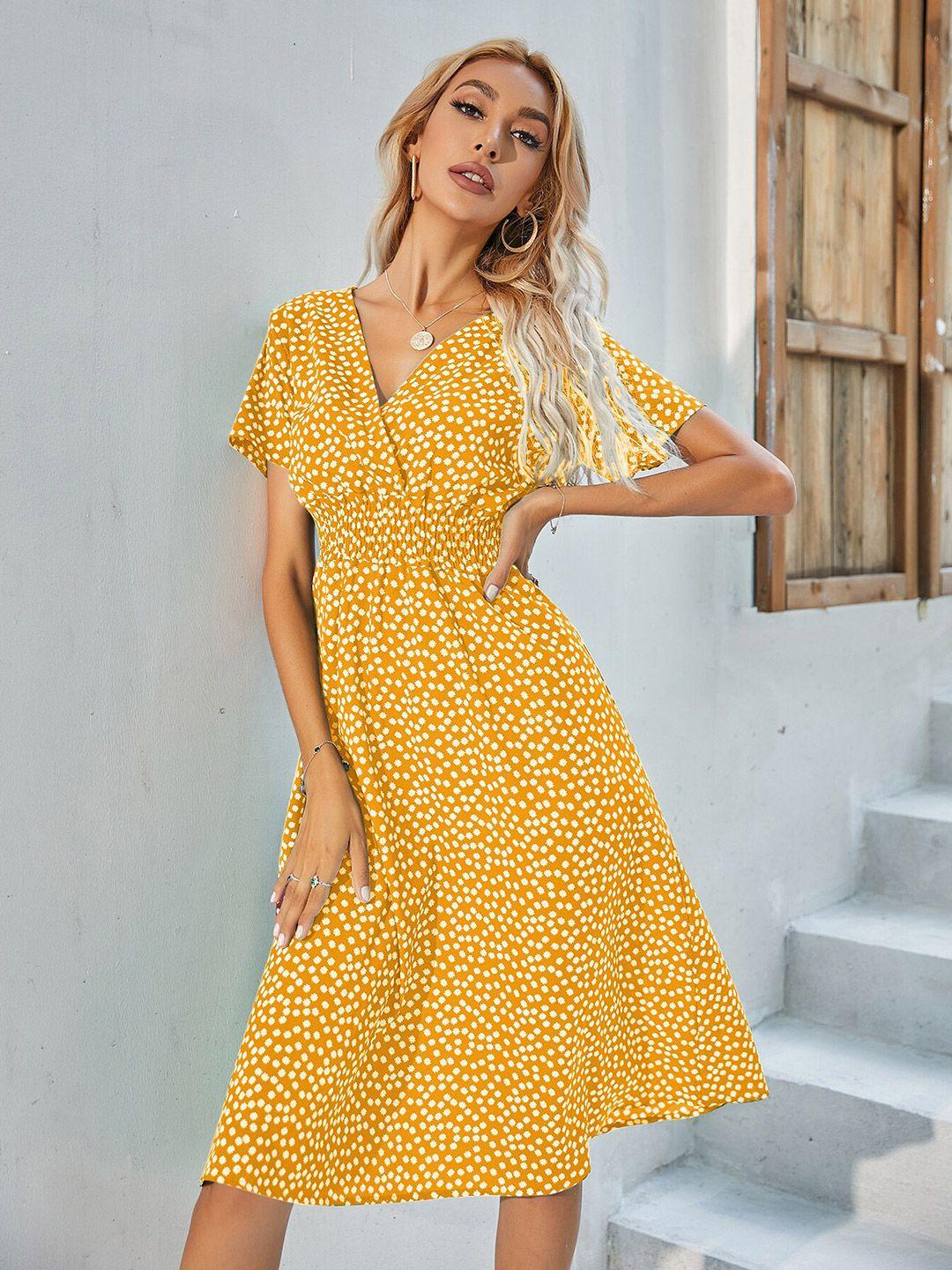 stylecast yellow floral dress