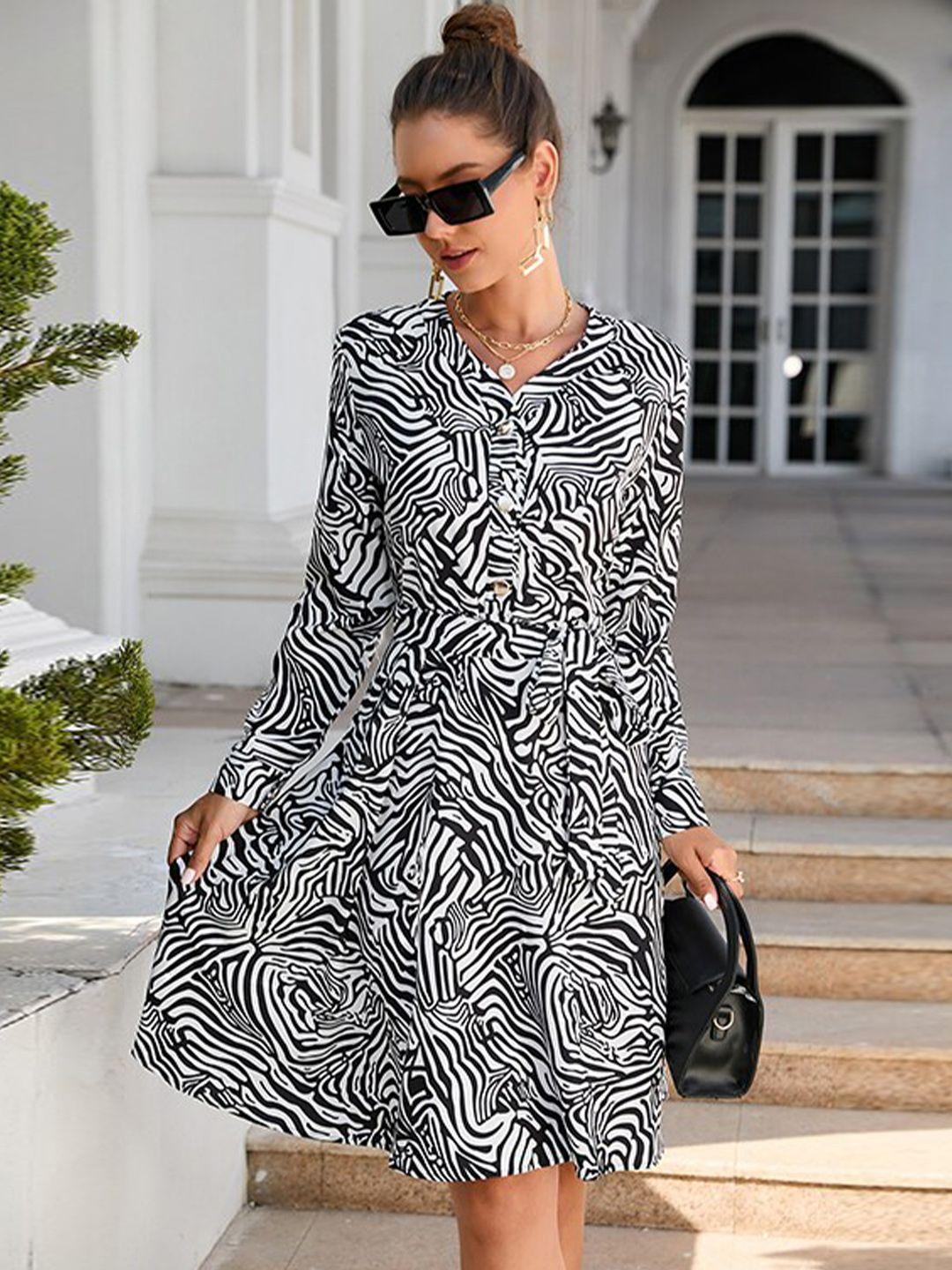 stylecast black animal print dress