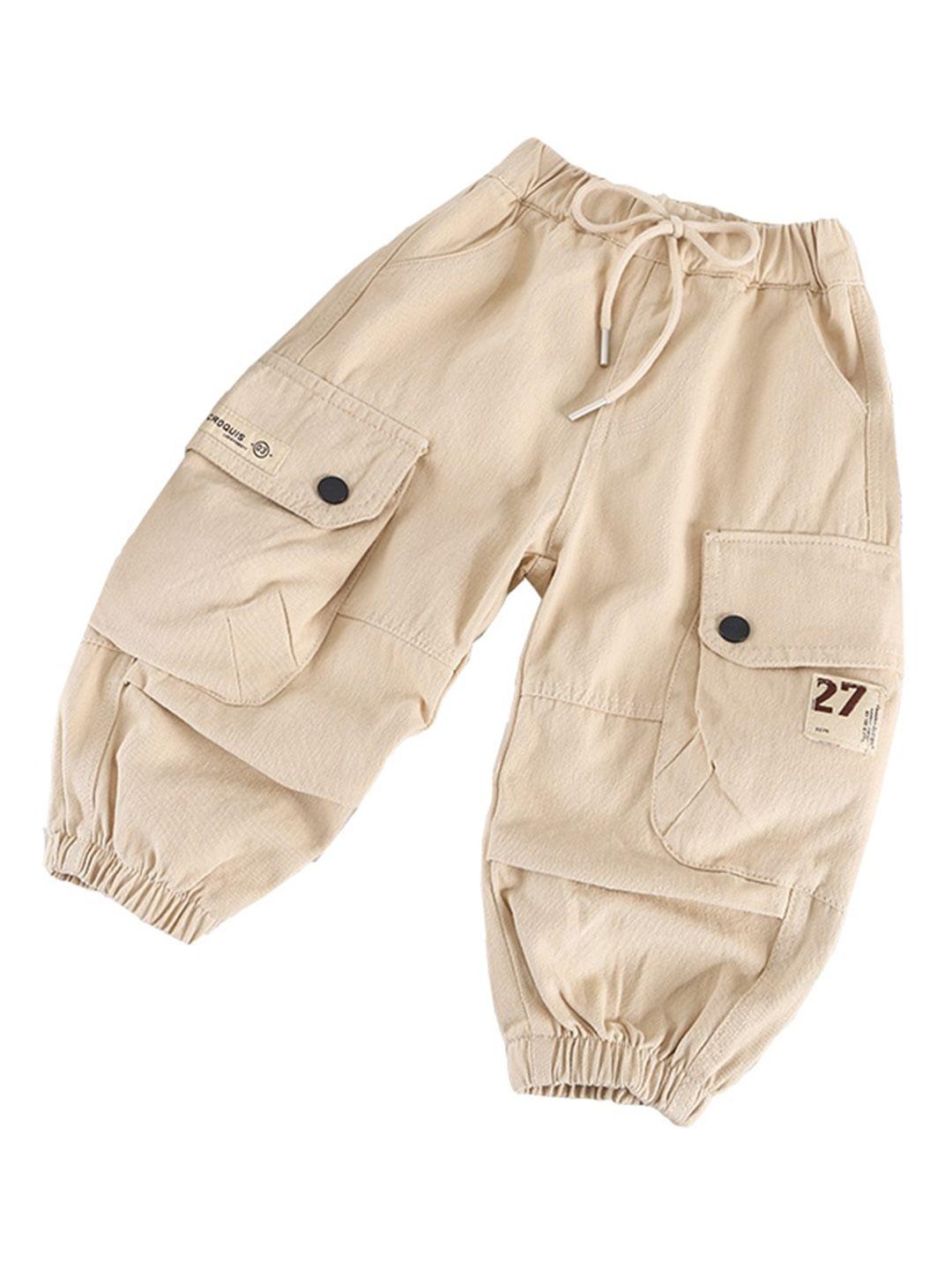 stylecast boys beige relaxed fit clean look jeans