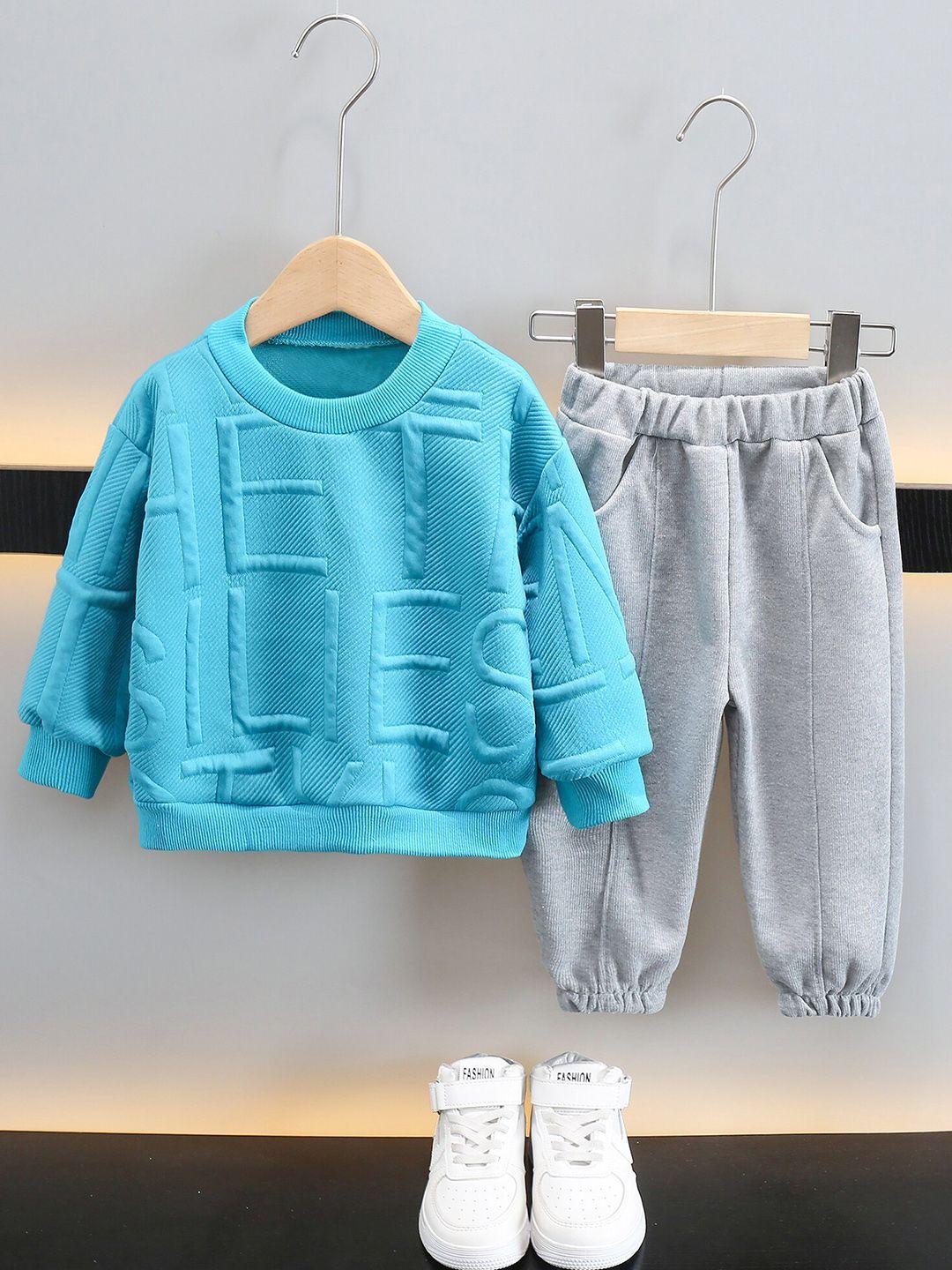 stylecast boys blue & grey top with pyjamas