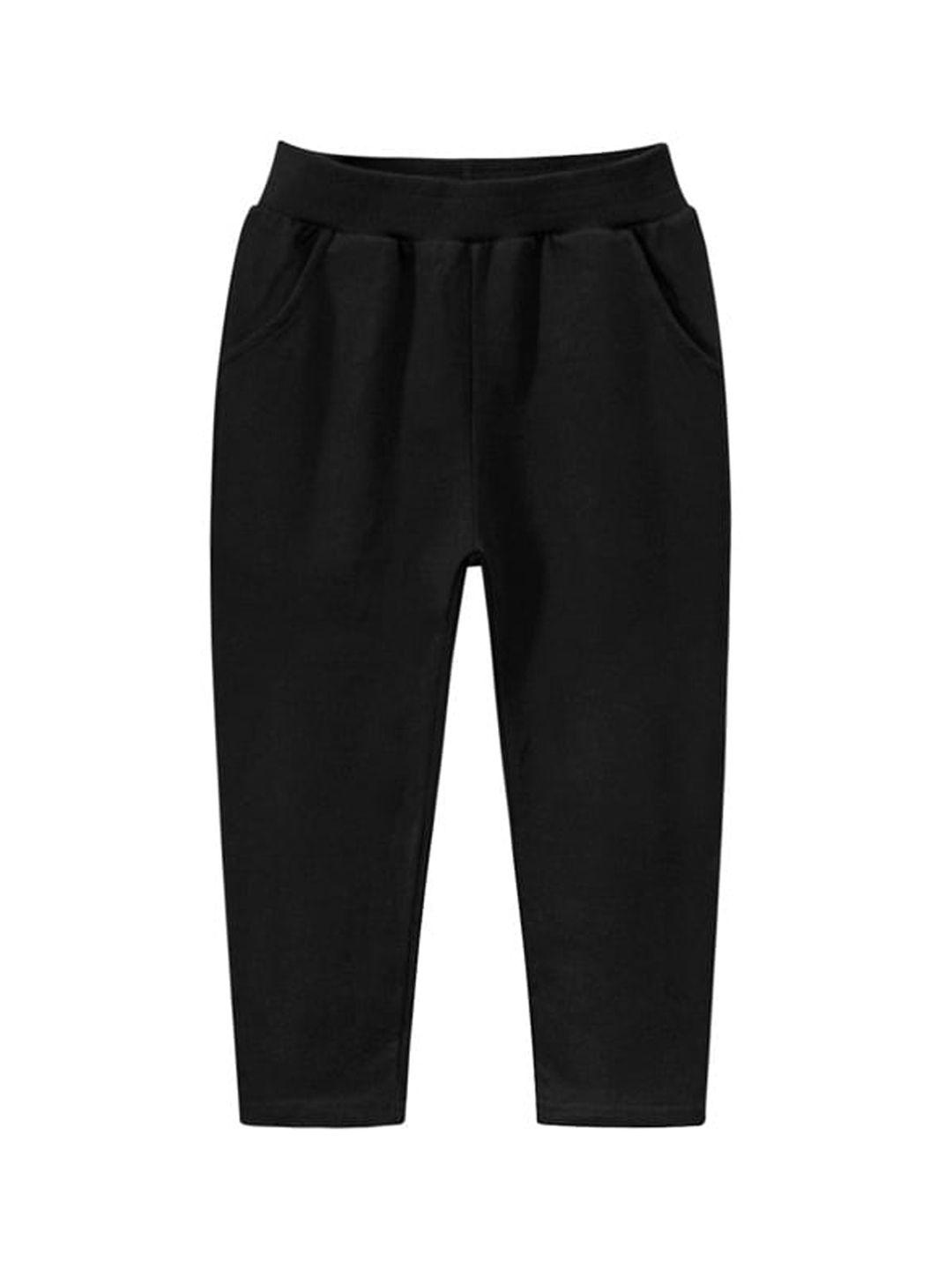 stylecast boys mid-rise slim fit cotton trousers