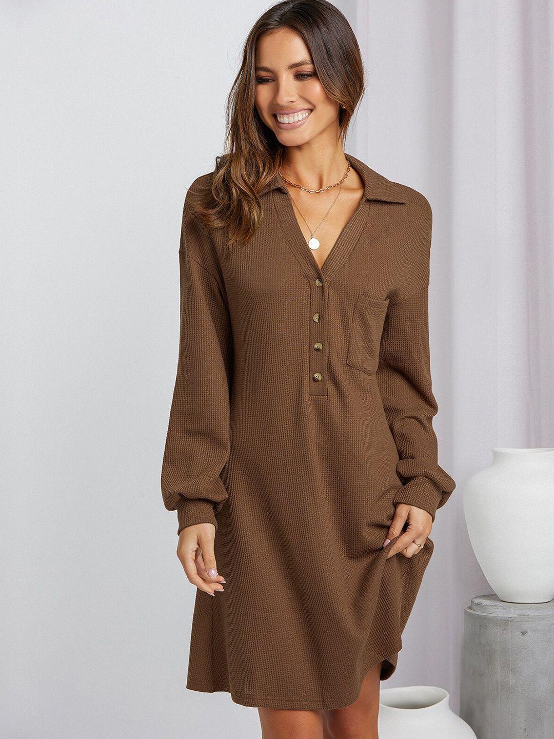 stylecast brown a-line dress