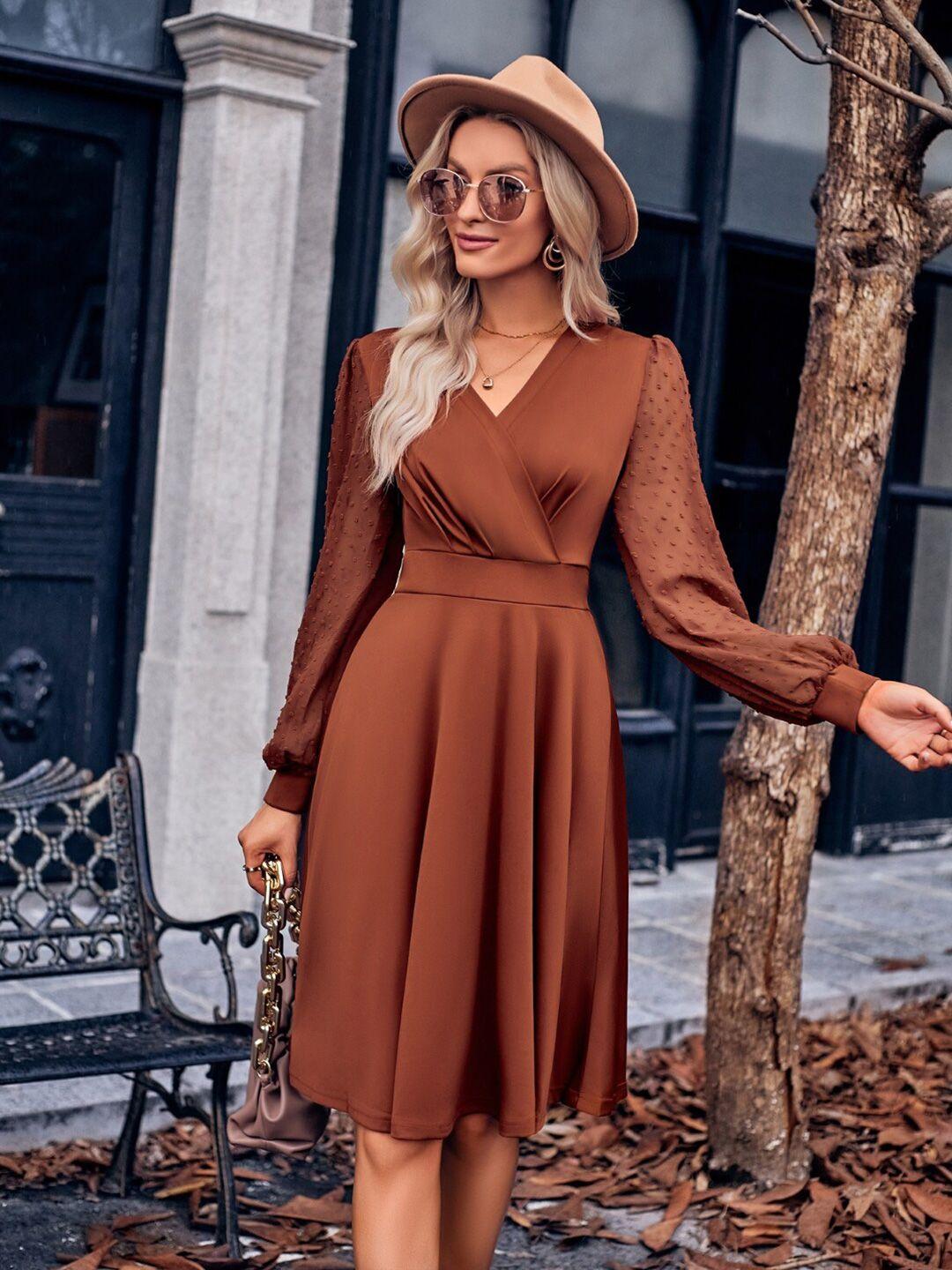 stylecast brown dress