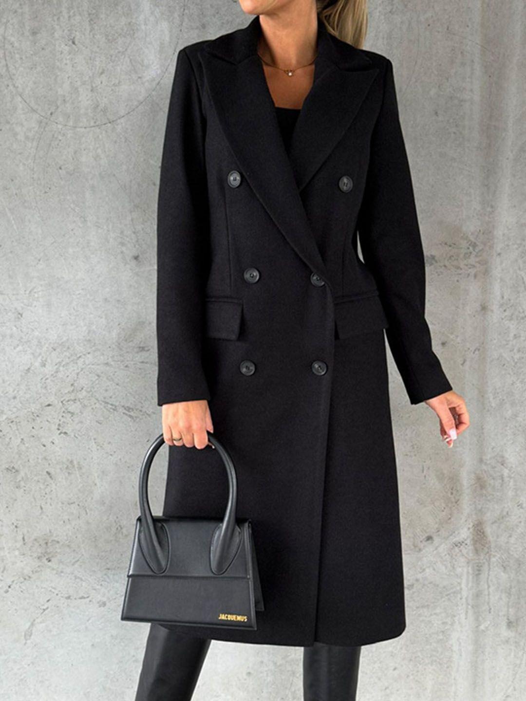 stylecast double-breasted overcoat