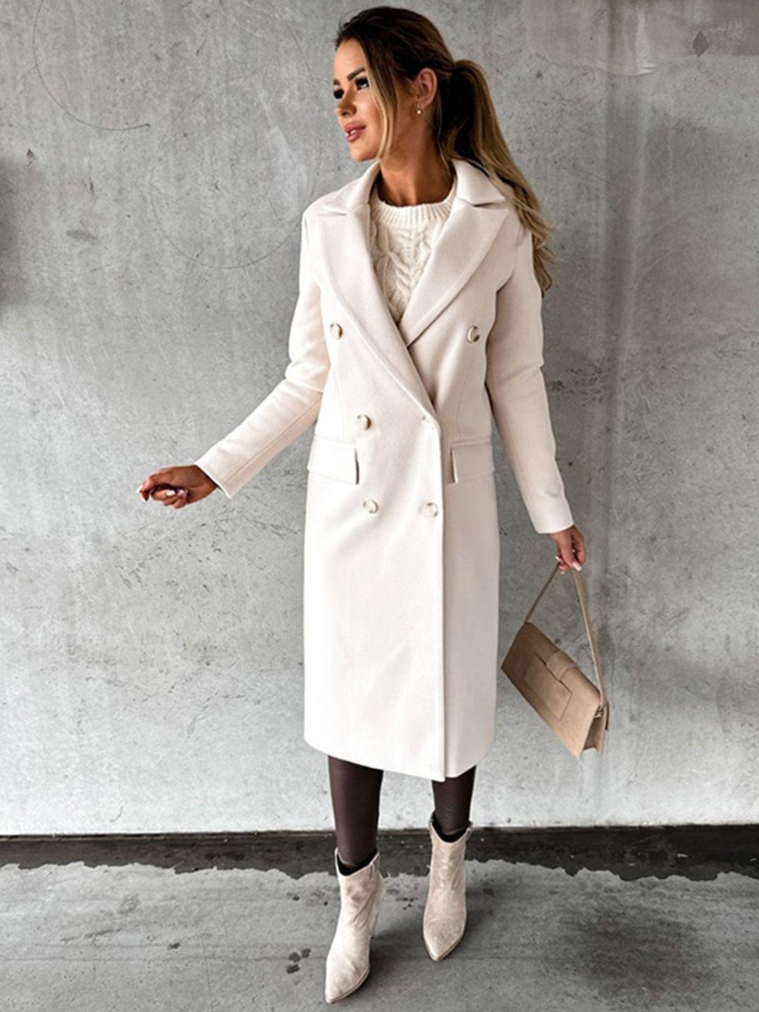 stylecast double-breasted overcoat