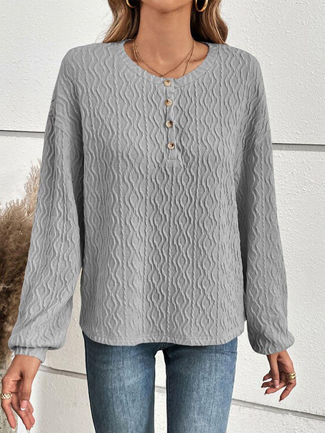 stylecast embroidered cuffed sleeve top