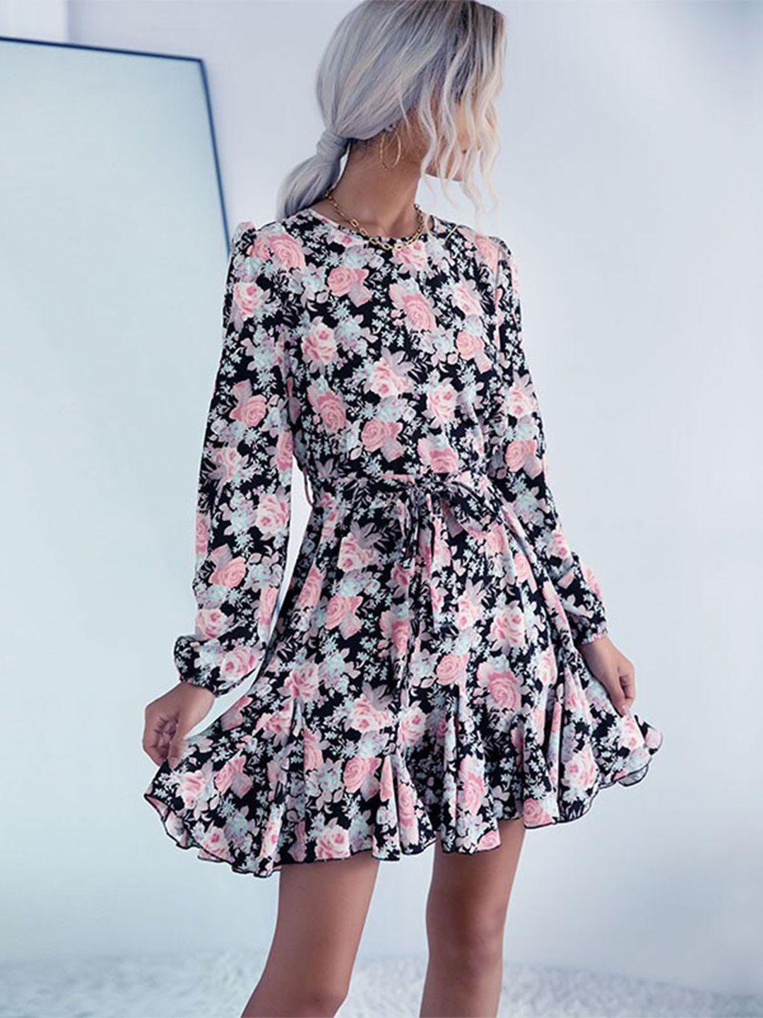stylecast floral print fit and flare dress