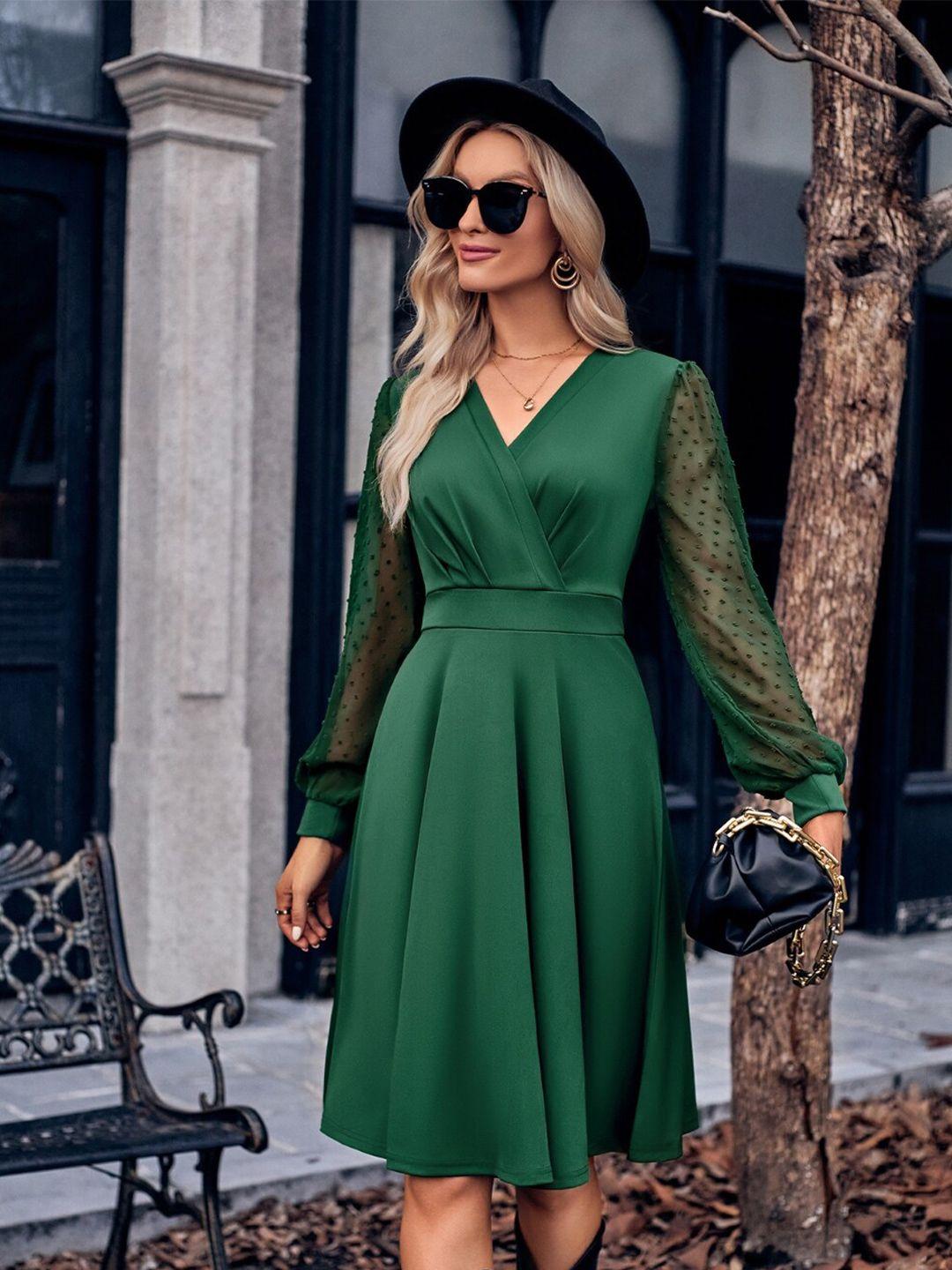 stylecast green dress