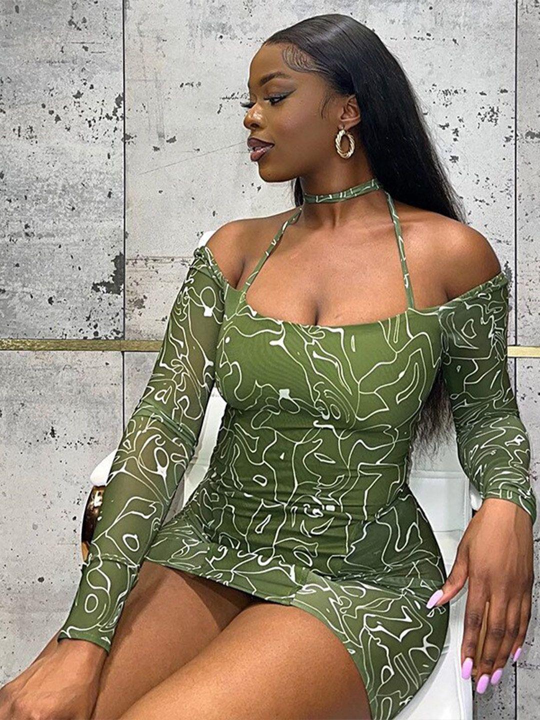 stylecast green dress