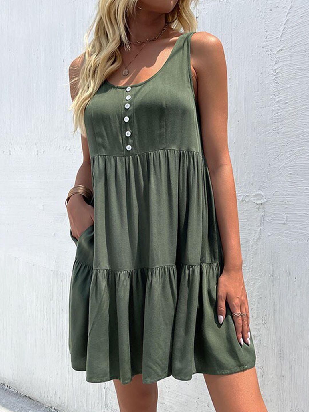stylecast green midi dress