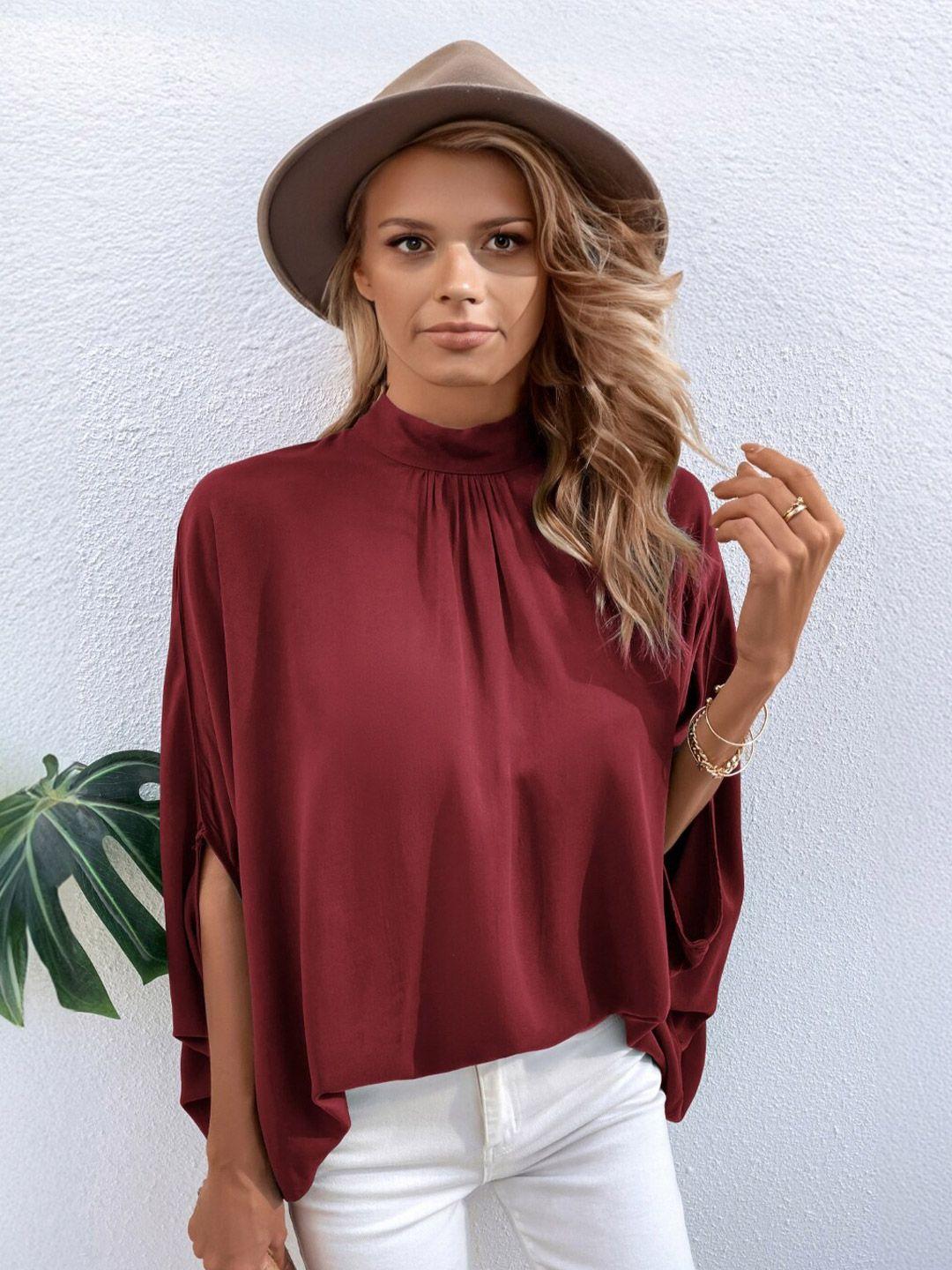 stylecast high neck batwing sleeve top