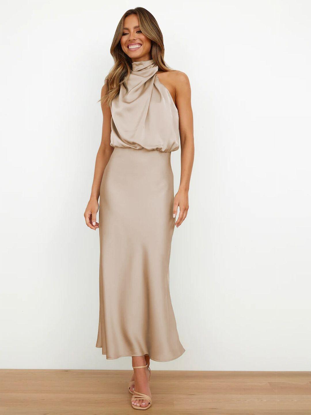 stylecast high neck sheath maxi dress