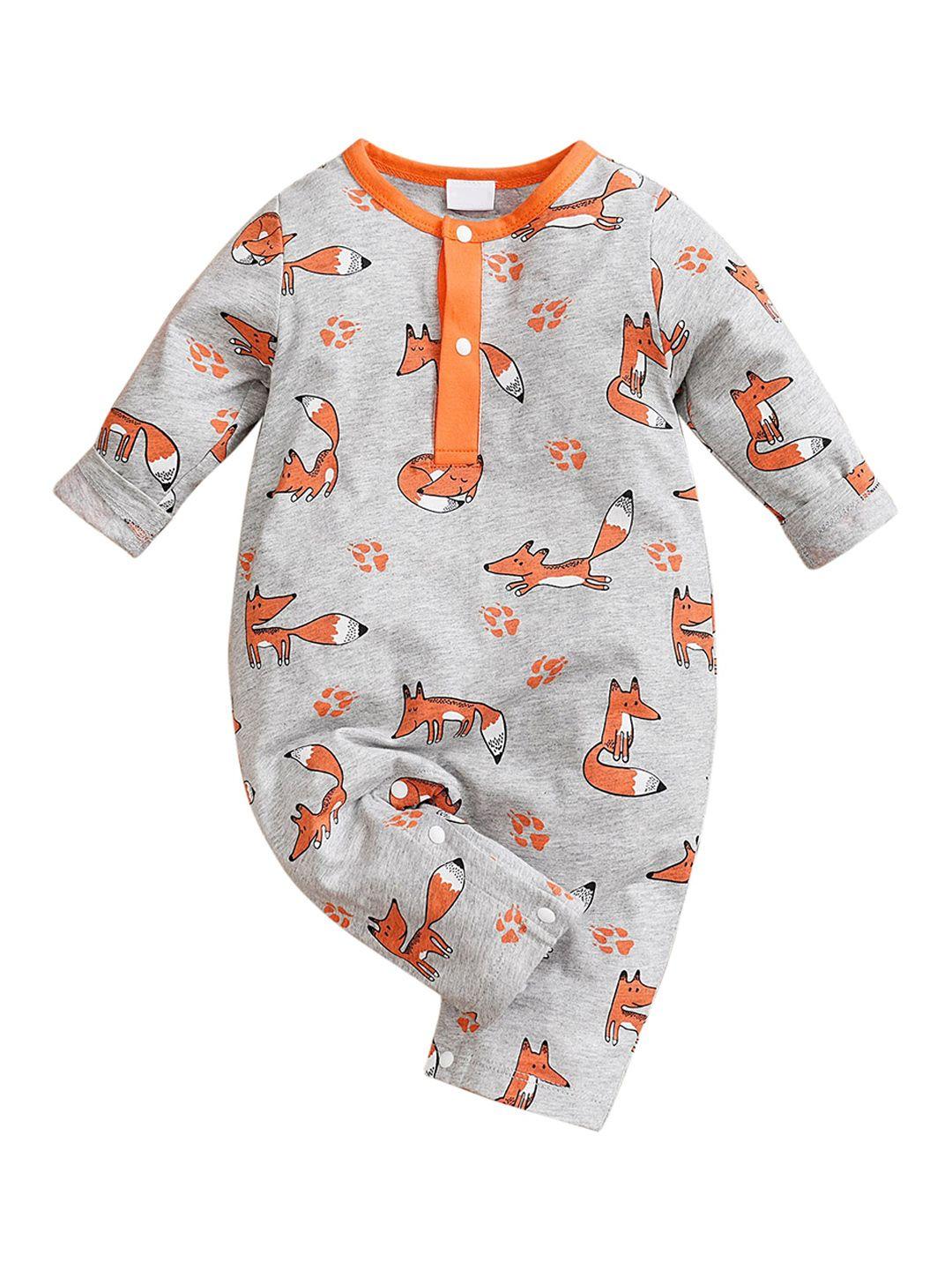 stylecast infants printed cotton rompers