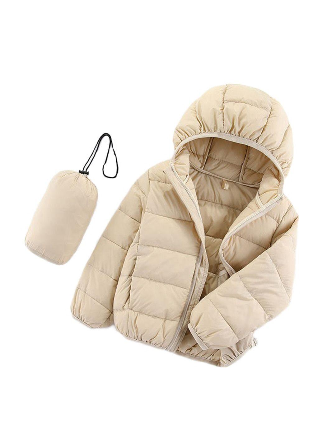 stylecast kids beige hooded insulator padded jacket