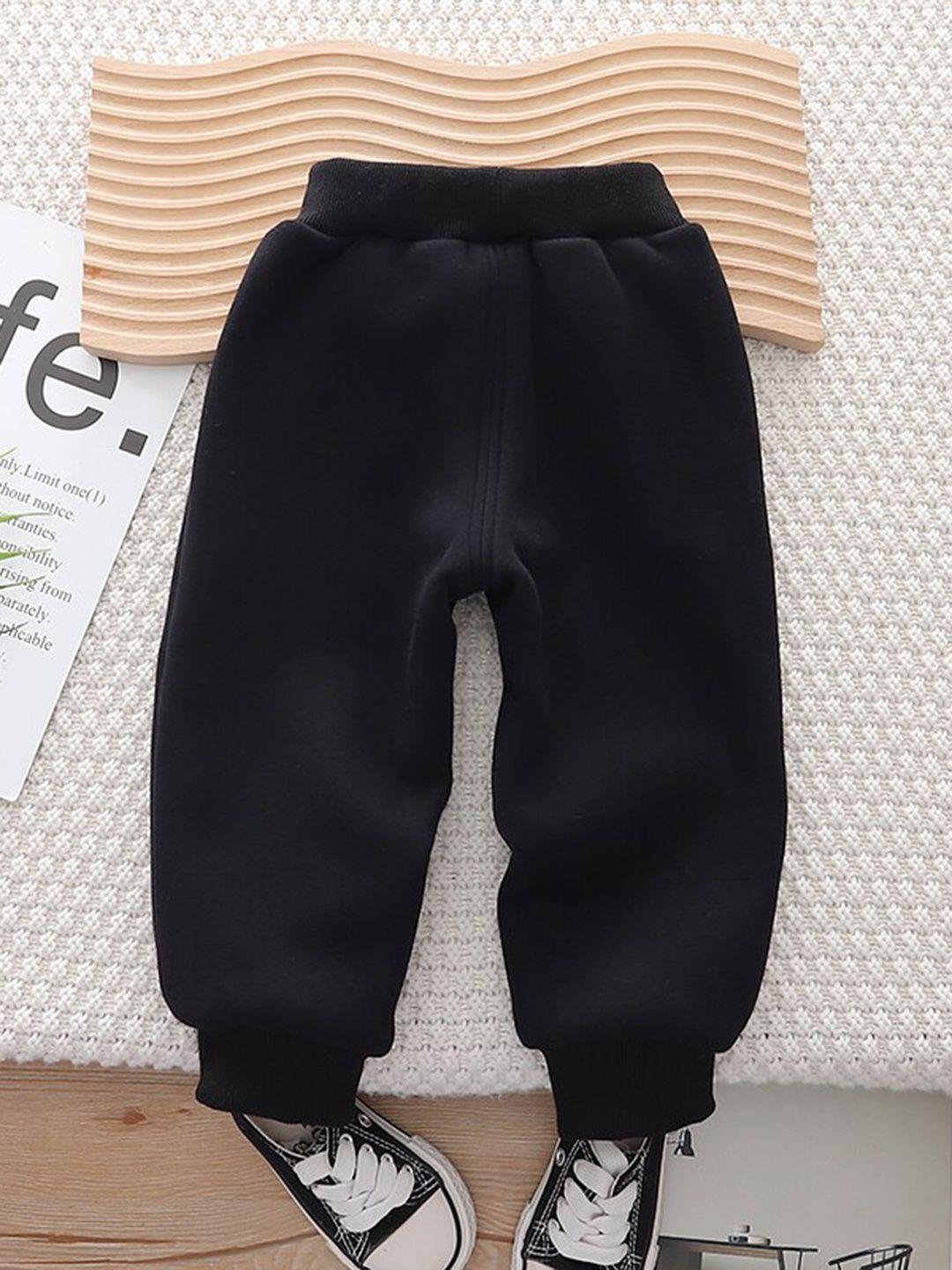 stylecast kids black mid-rise easy wash joggers