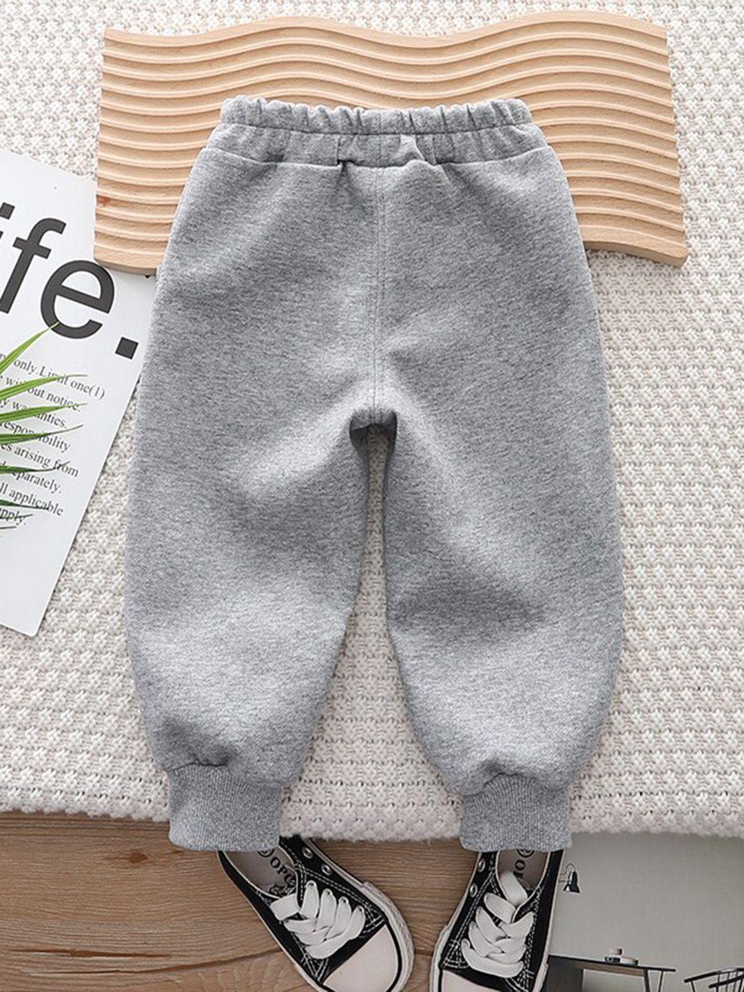 stylecast kids grey mid-rise easy wash jogger