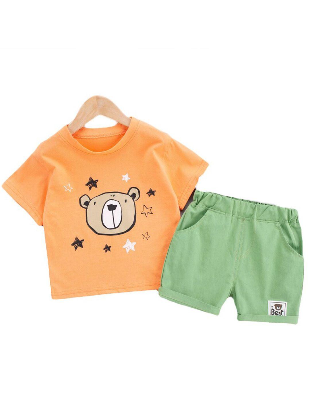 stylecast kids printed pure cotton clothing set