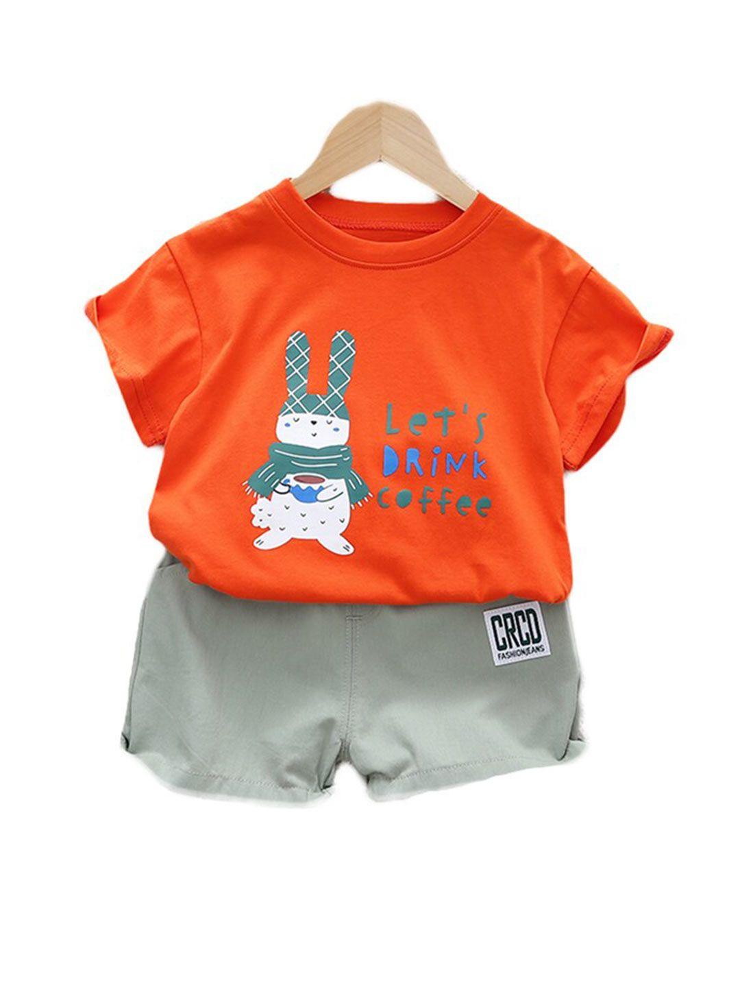 stylecast kids printed pure cotton clothing set