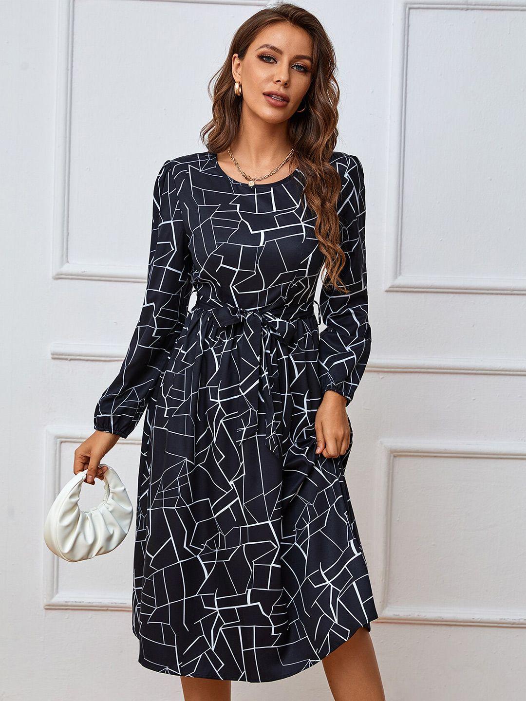 stylecast navy blue  fit and flare dresses