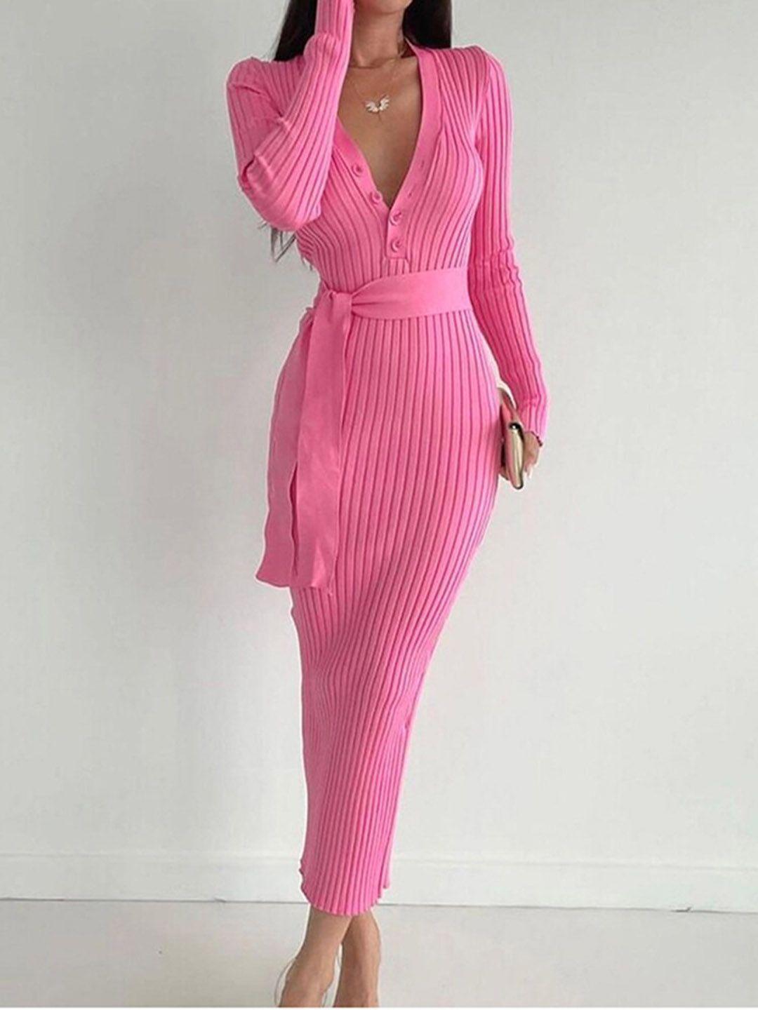 stylecast pink bodycon maxi dress