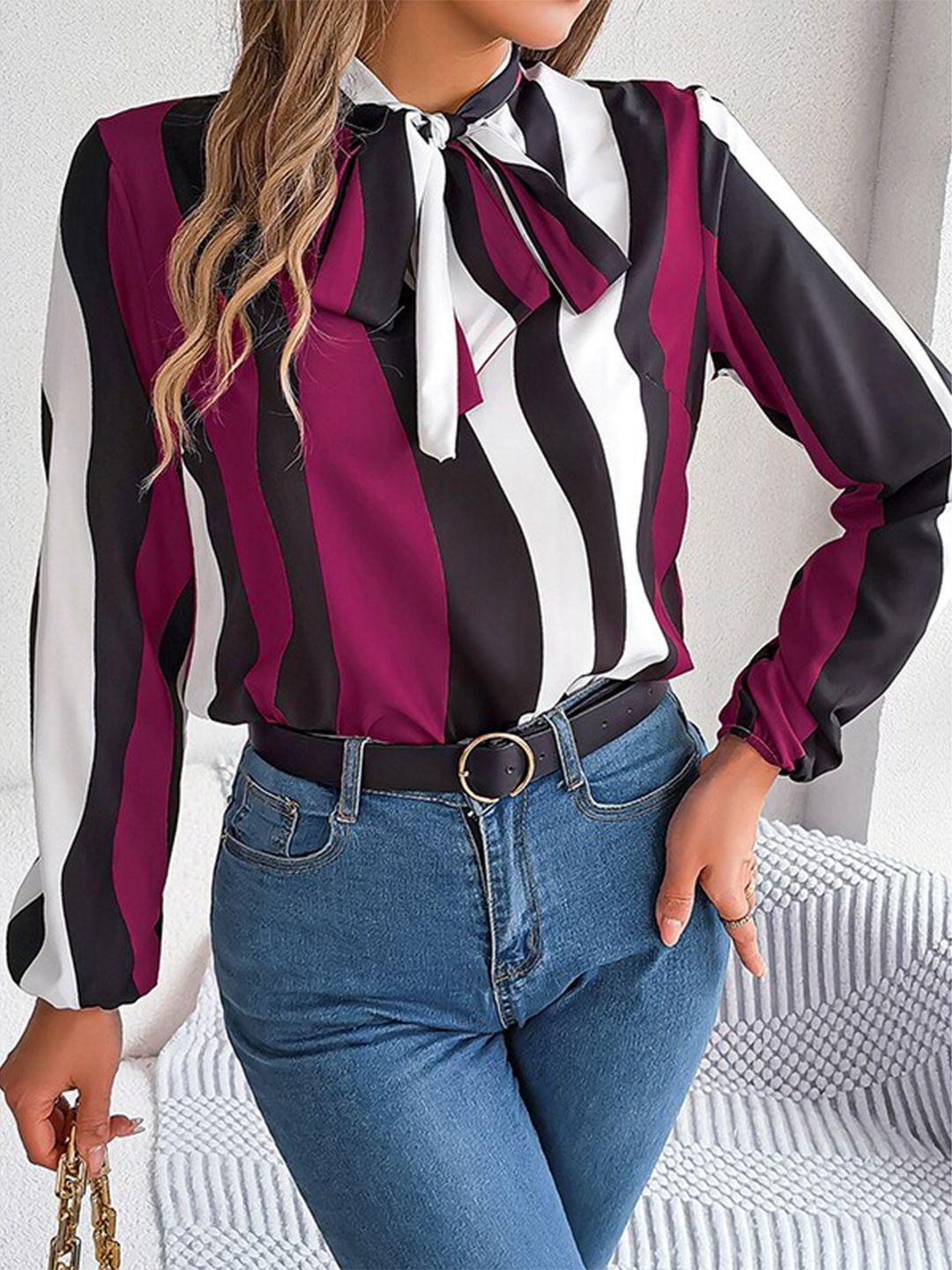 stylecast striped shirt style top