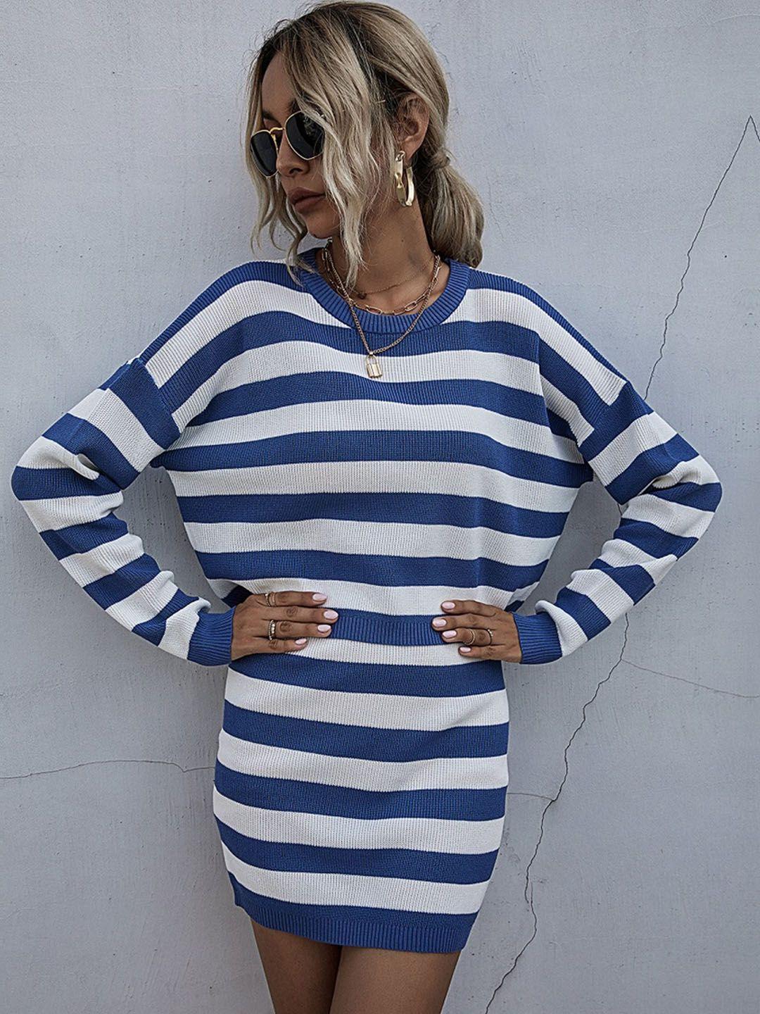 stylecast striped sweatshirt with striped mini skirt co-ords