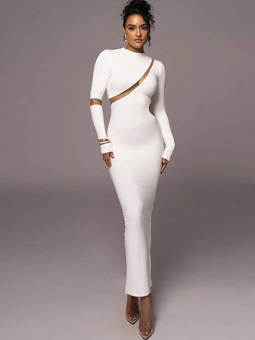stylecast white & delicacy bodycon maxi dress