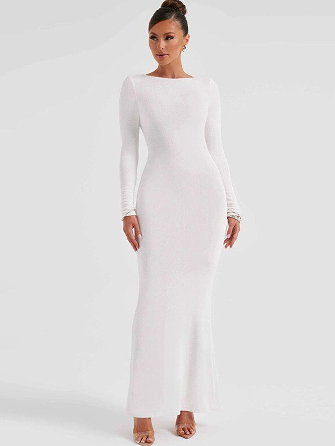 stylecast white & orchid tint maxi dress