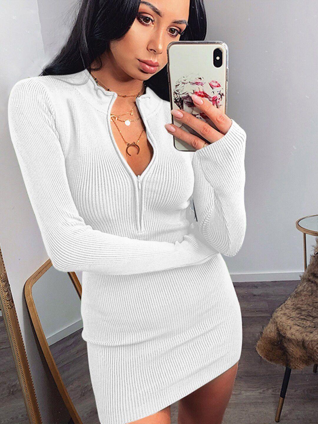 stylecast white bodycon dress