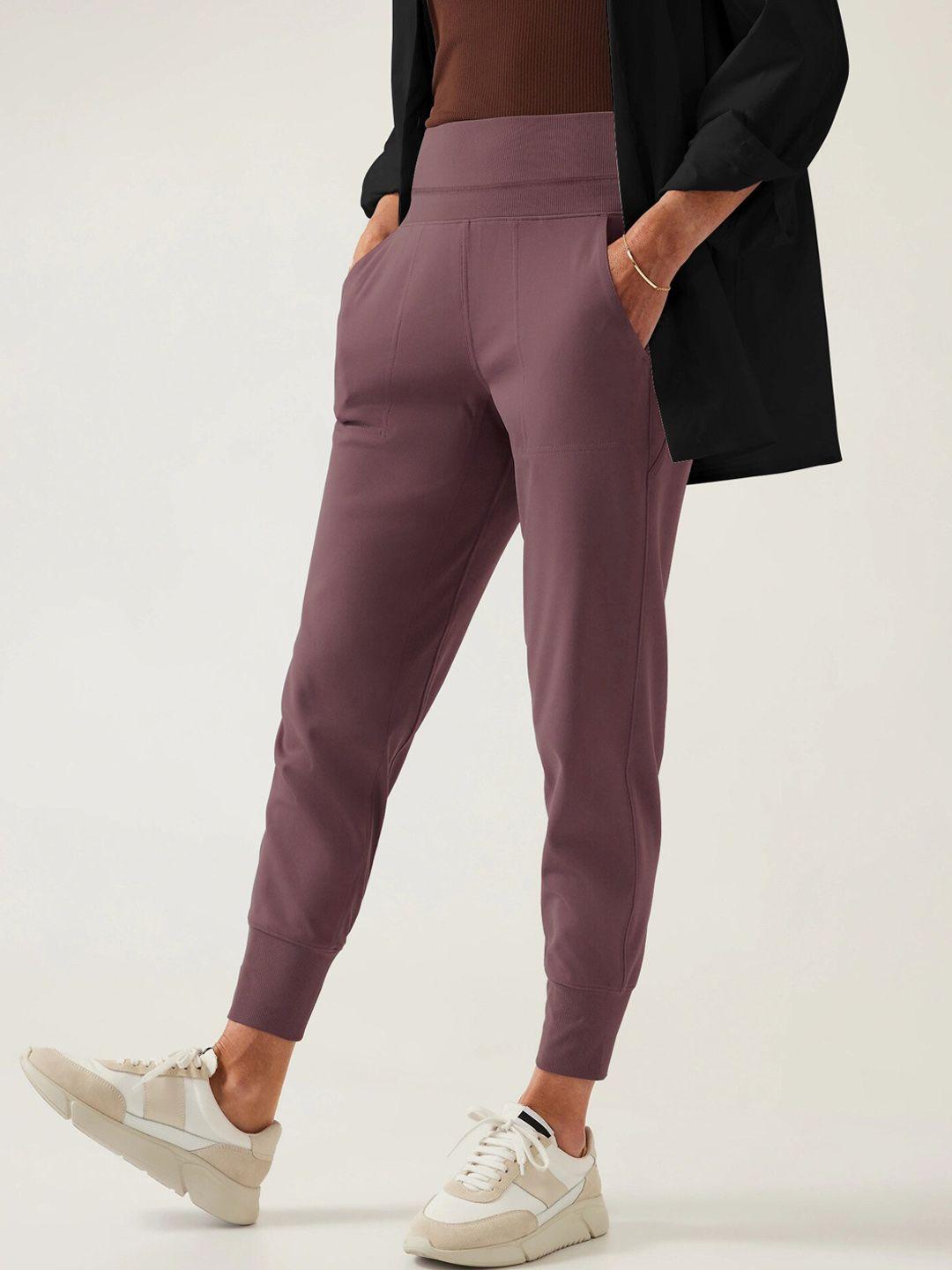 stylecast women mauve slim fit joggers