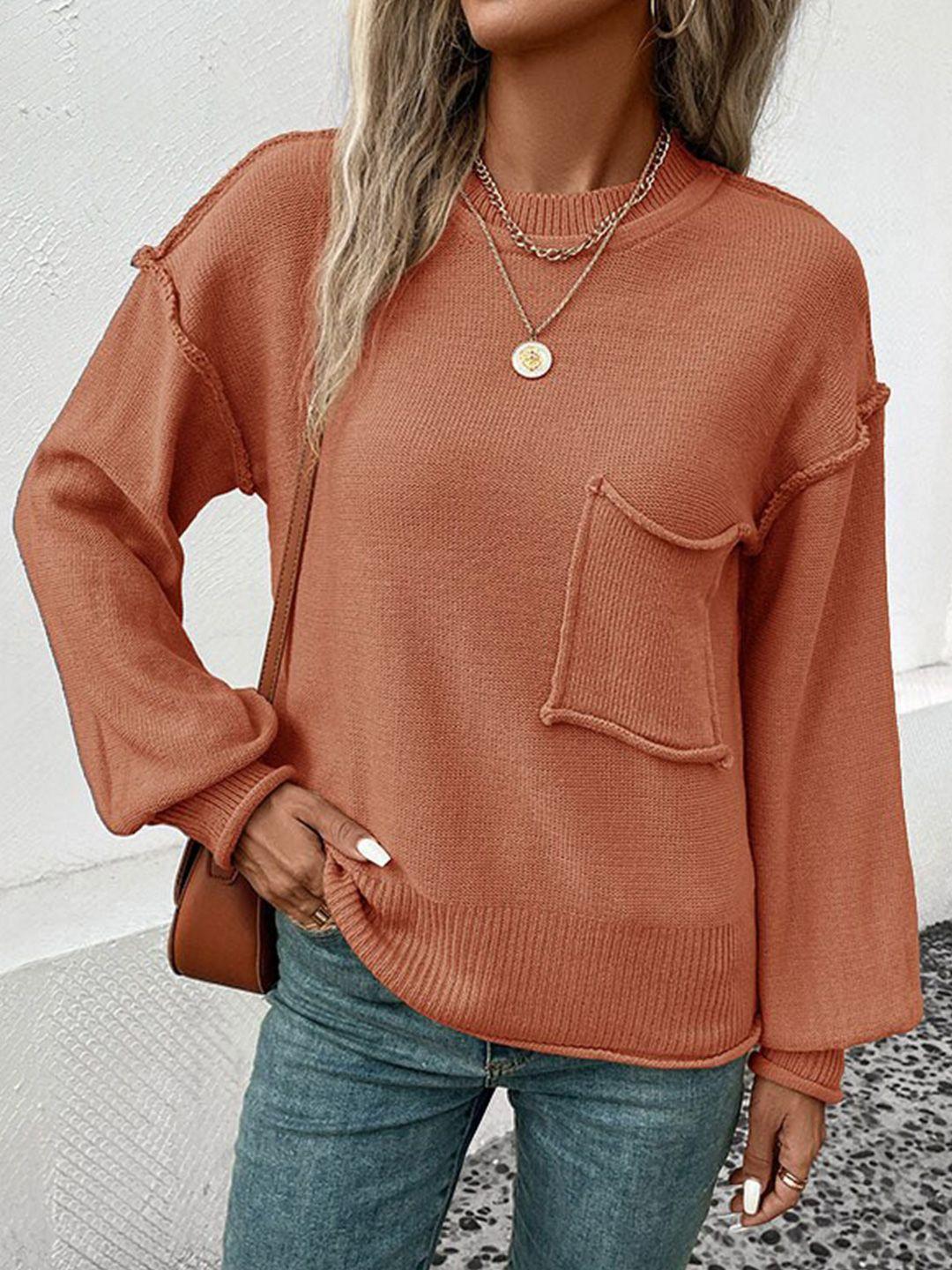 stylecast women orange pullover