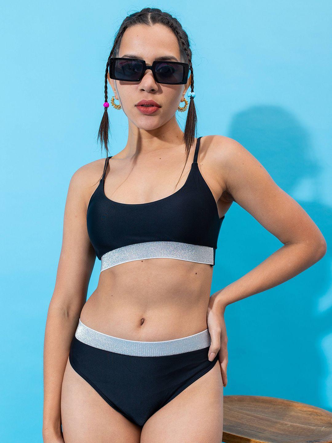 stylecast x hersheinbox colourblocked swim bikini set