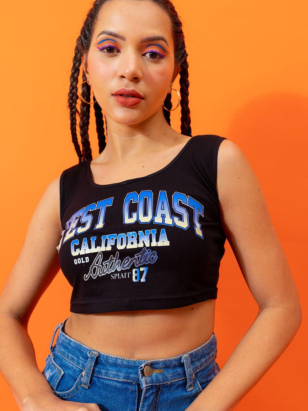 stylecast x hersheinbox cotton printed crop top