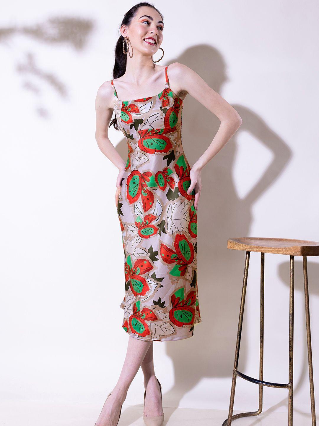 stylecast x hersheinbox floral print a-line midi dress