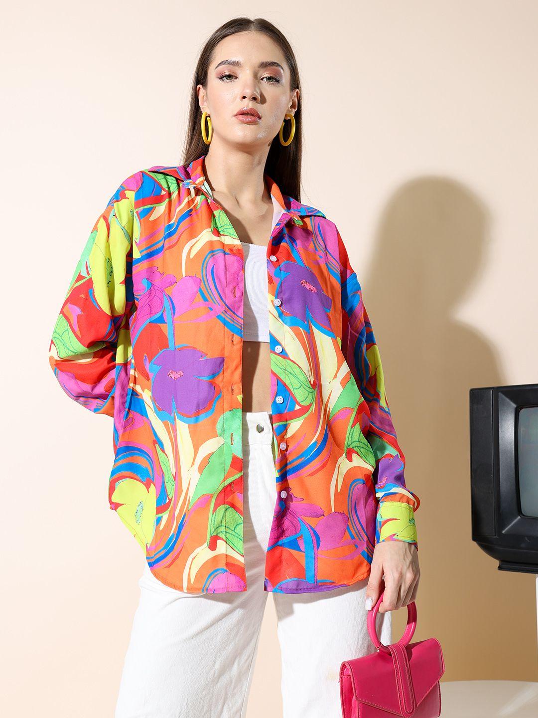 stylecast x hersheinbox graphic printed casual shirt