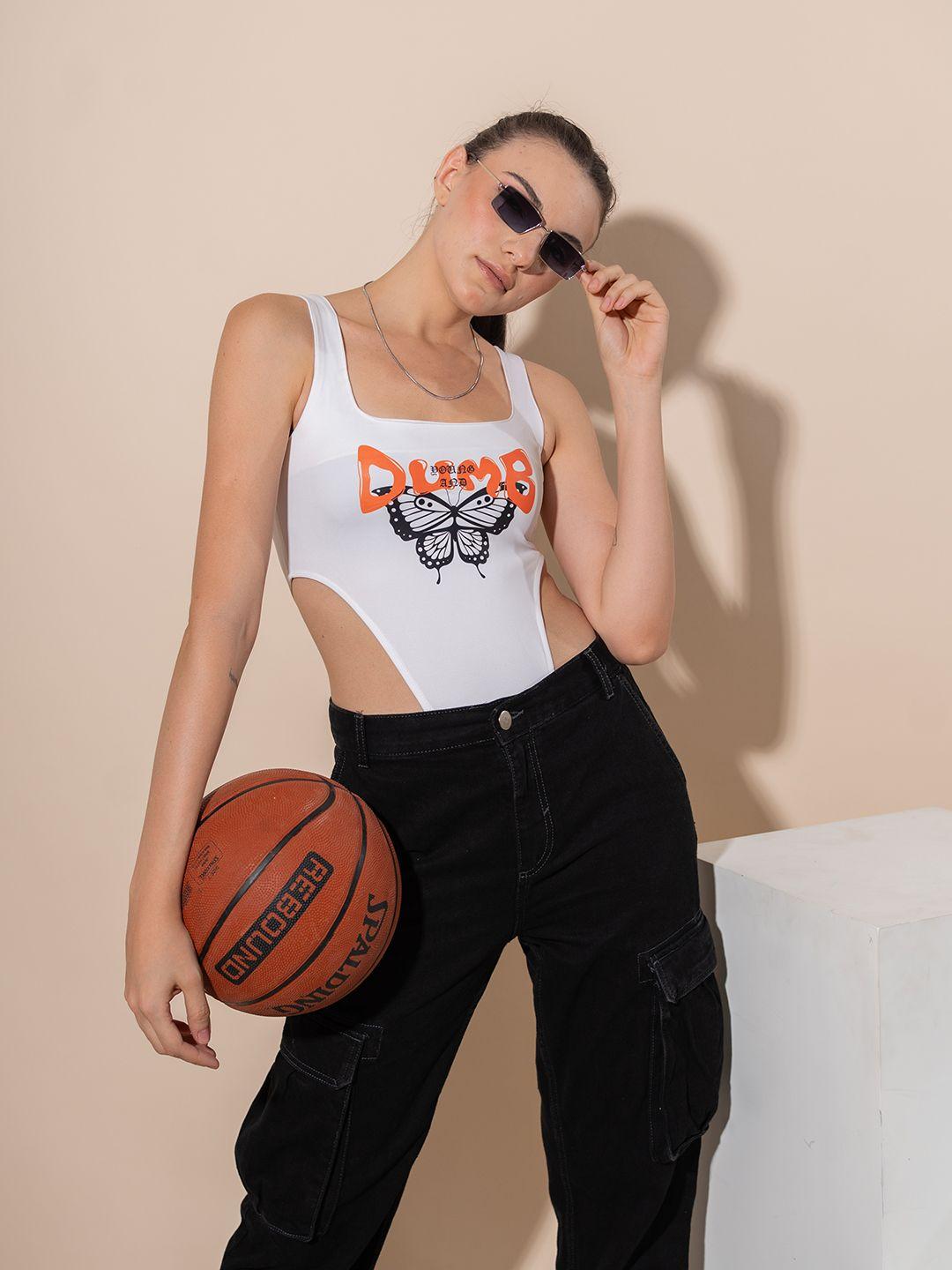 stylecast x hersheinbox graphic printed tank crop top