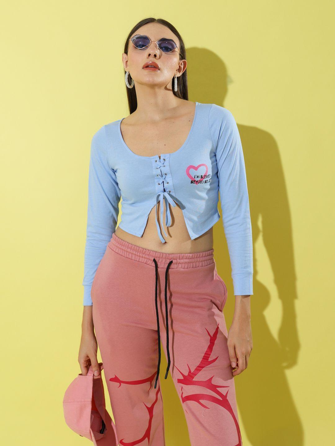 stylecast x hersheinbox printed crop top