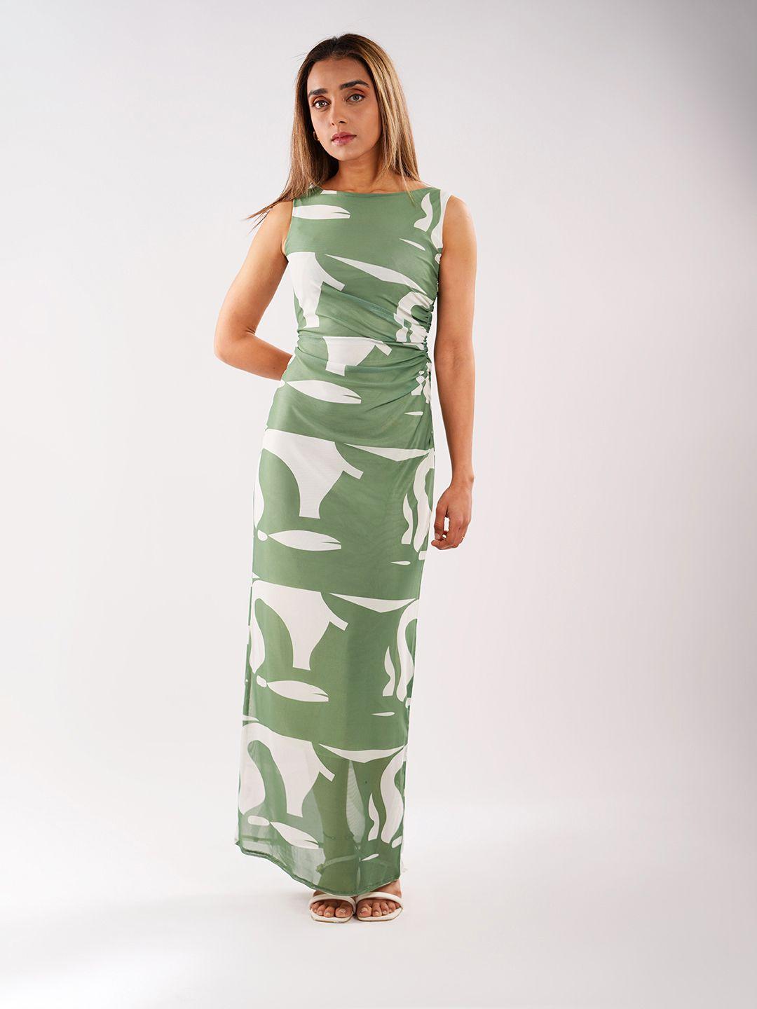 stylecast x hersheinbox printed maxi dress