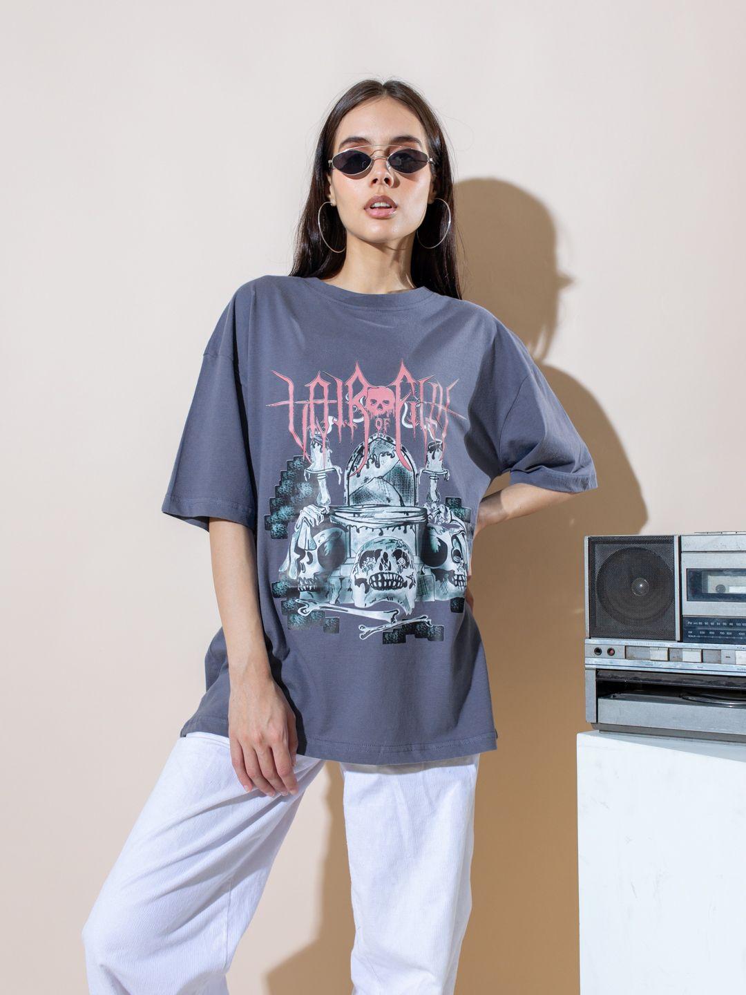 stylecast x hersheinbox printed oversized pure cotton t-shirt