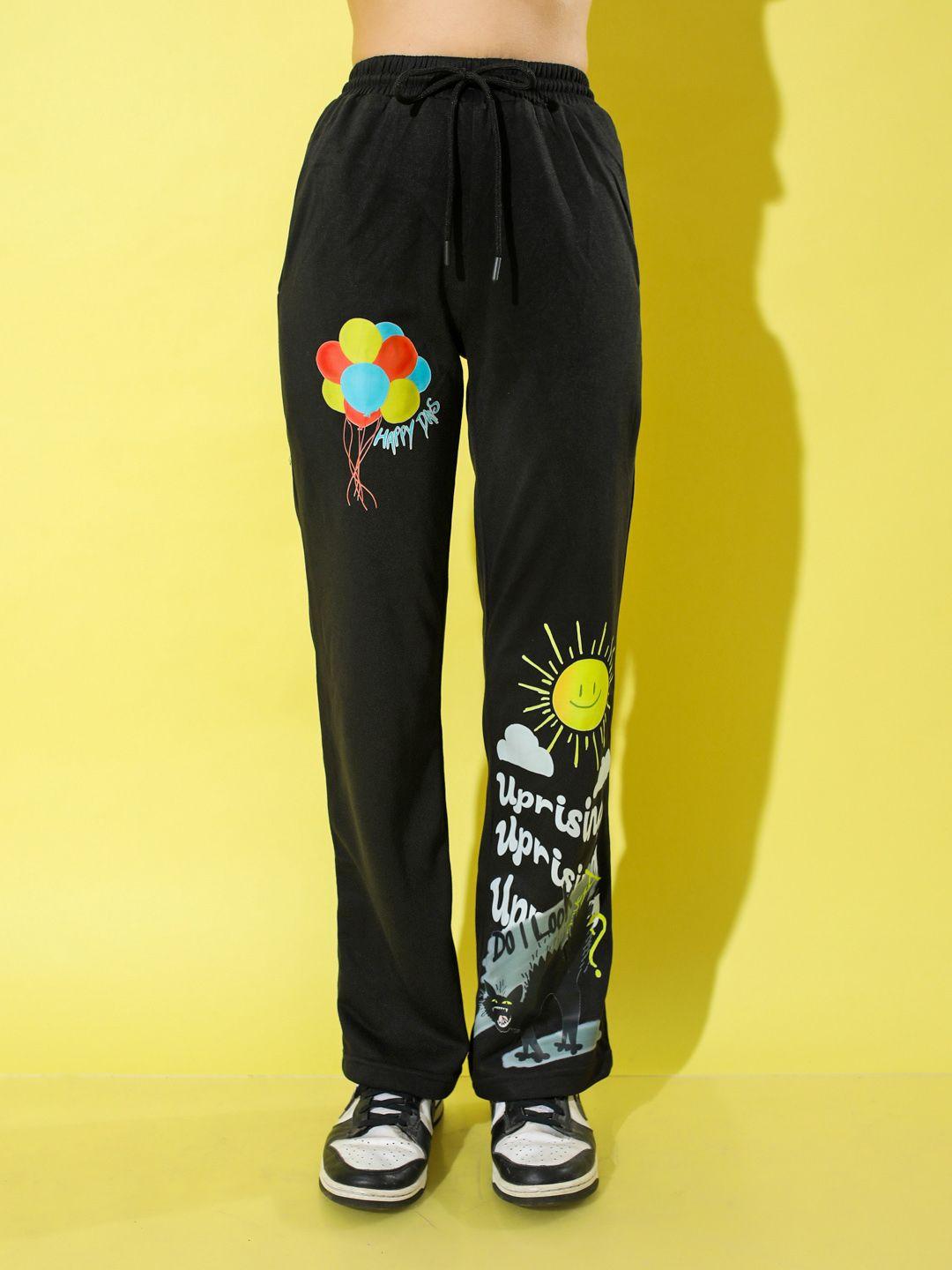 stylecast x hersheinbox printed pure cotton trousers