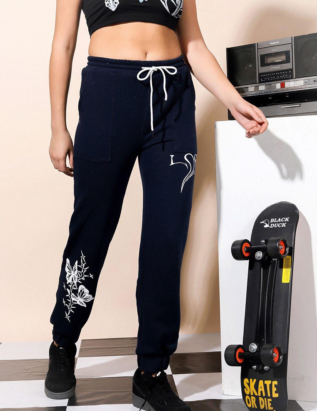 stylecast x hersheinbox pure cotton printed joggers trousers