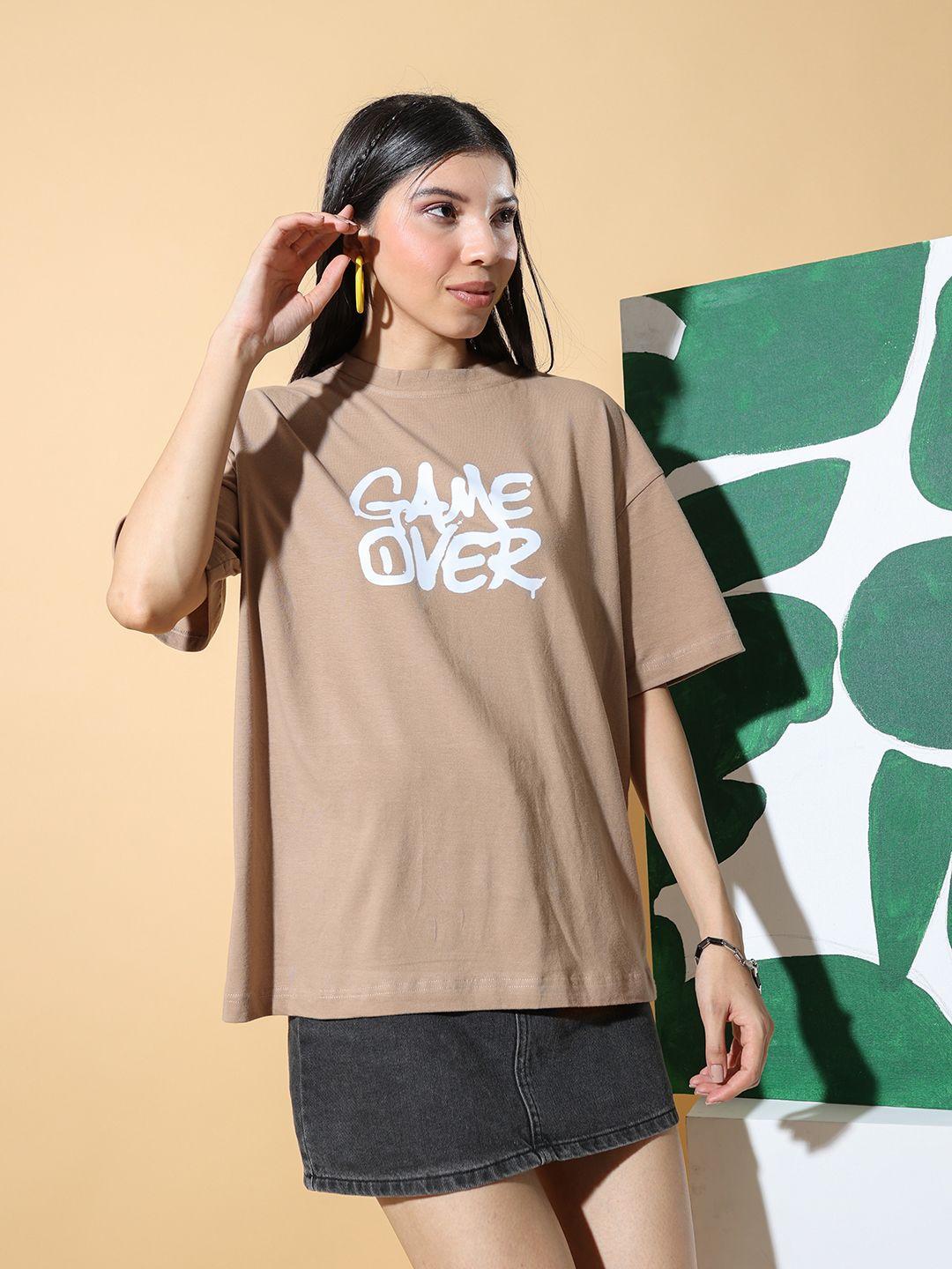 stylecast x hersheinbox typography print oversized t-shirt