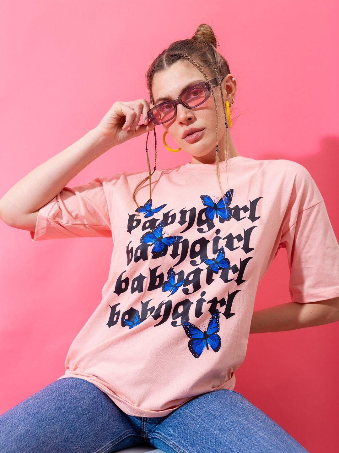 stylecast x hersheinbox typography printed pure cotton t-shirt