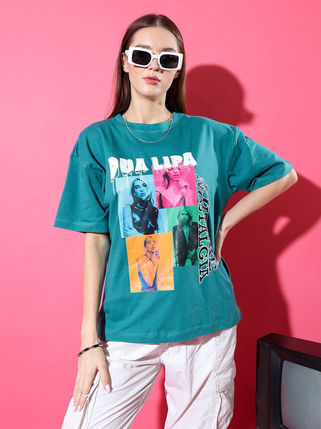 stylecast x hersheinbox women printed pure cotton t-shirt