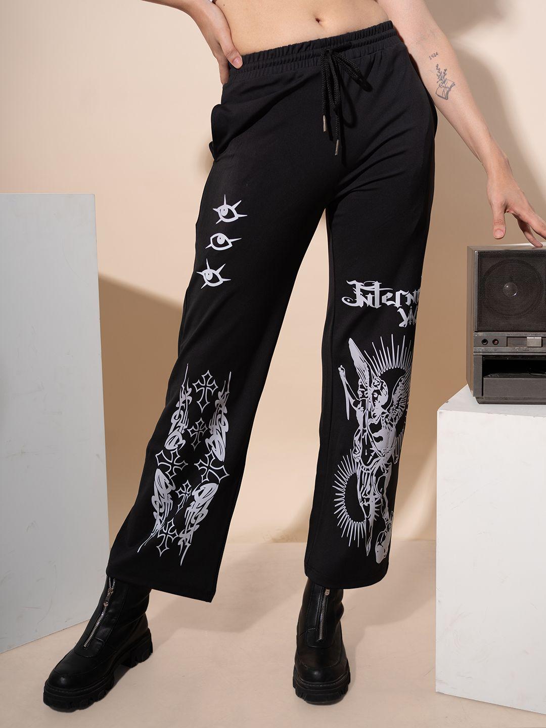 stylecast x hersheinbox women printed relaxed trousers