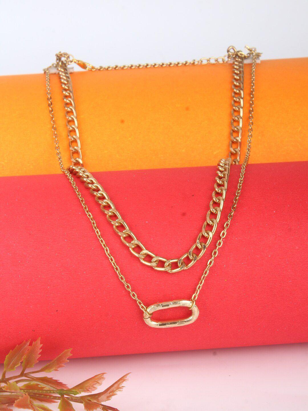 stylecast x kpop gold-plated brass layered necklace