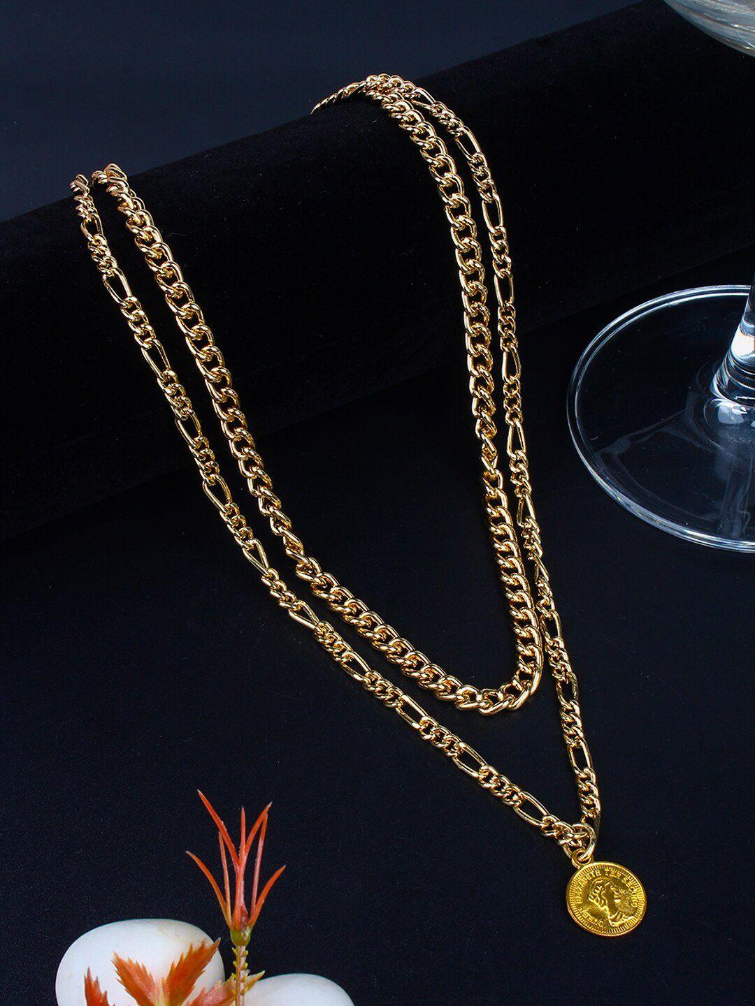 stylecast x kpop gold-toned brass gold-plated handcrafted necklace