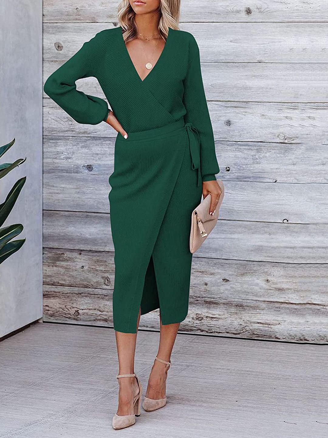 stylecast x kpop green bodycon dress