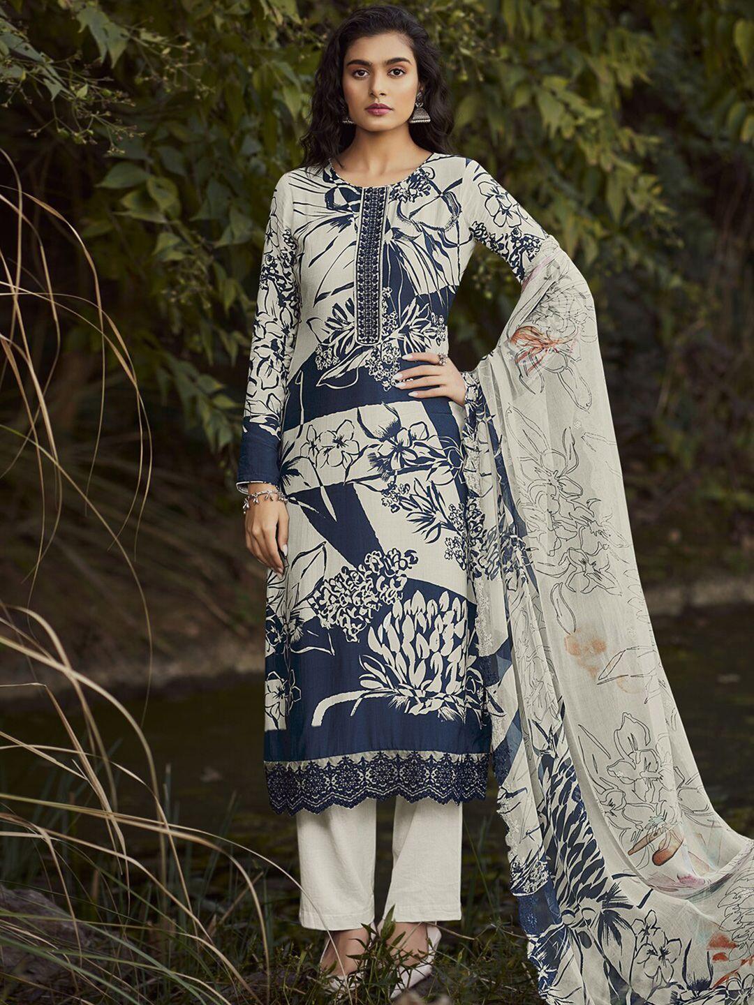 stylee lifestyle digital printed pure silk unstitched dress material